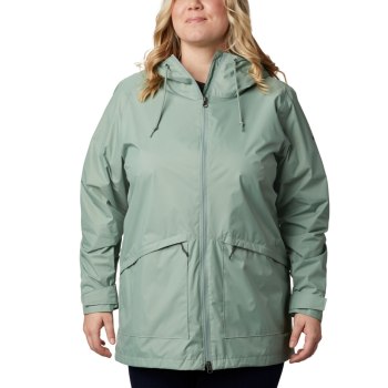 Columbia Arcadia Casual Plus Size, Chamarras Verdes Claro Para Mujer | 390426-ODF